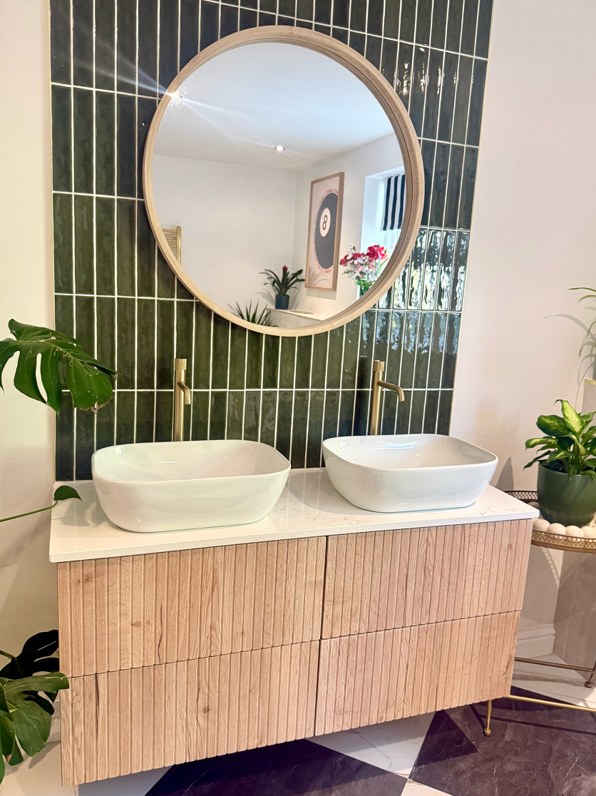 Fluted Brushed Brass Design Supplied to Chelsea Ferguson