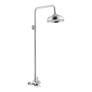 Chrome Berwick Concentric Single Outlet Overhead Traditional Shower