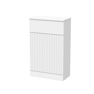 Matt White Flume Fluted WC Unit