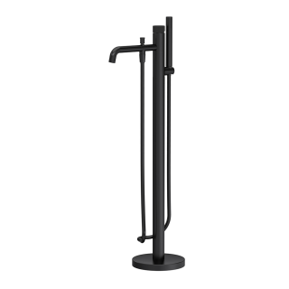 Matt Black Esker Fluted Freestanding Bath Tap