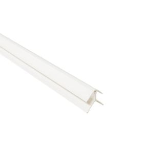 8mm 2-Part Universal Corner - White - Plastic