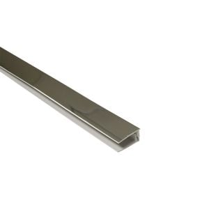8mm 2-Part End Profile - Chrome - Plastic