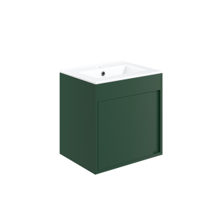 Matt Conifer Green Wall Hung Elements Vanity Unit