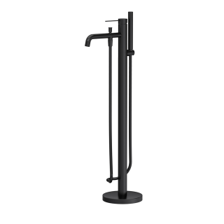 Matt Black Riven Pin Lever Freestanding Bath Tap