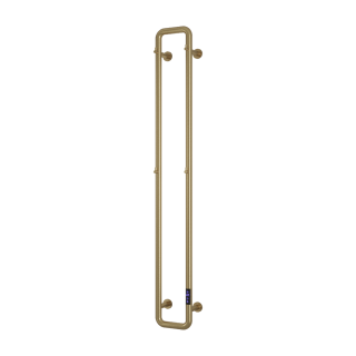 Brushed Brass Pelmo Electric Towel Radiator