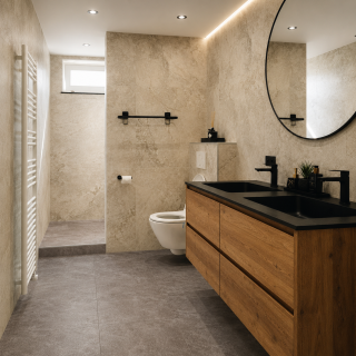 Dark Grey Stone SPC Flooring