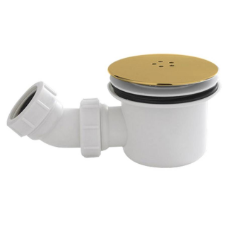 Brushed Brass 90mm Fast Flow Shower Waste