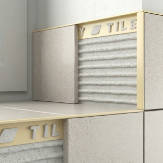 Jasmine Plastic Square Edge Tile Trim