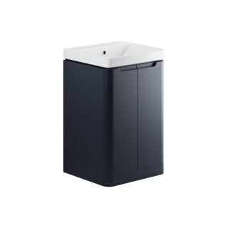 Floor Standing Matt Indigo Lambra Vanity Unit (Available in 500mm to 800mm)