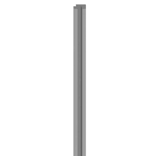 Grey Linerio S-Line Wood Slat Effect Right Hand Trim