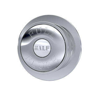 Chrome Traditional Dual Flush Push Button