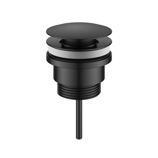 Black Round Universal Clicker Basin Waste Basin Wastes (Choice of Colours & Waste Types)