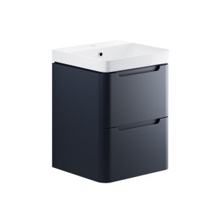 Wall Hung Matt Indigo Lambra Vanity Unit (Available in 500mm to 800mm)