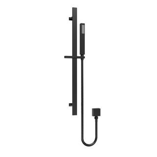 Matt Black Square Shower Slide Rail Kit