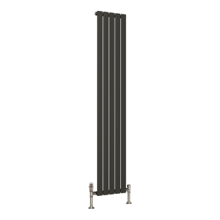 Anthracite Vertical Single Thekla Flat Panel Designer Radiator