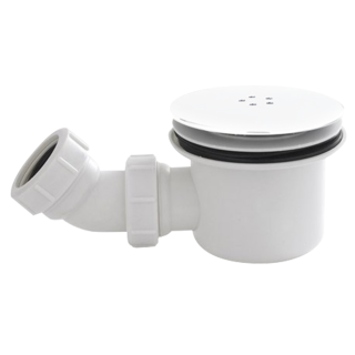 White 90mm Fast Flow Shower Waste