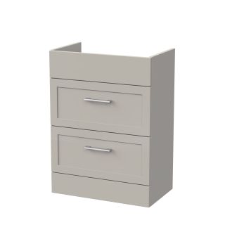 Pebble Grey 2 Drawer Fable Shaker Fitted Furniture Vanity Unit