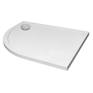 Left Hand Omega Offset Quadrant Stone Shower Tray (Right & Left Hand Available)