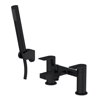 Matt Black Omega Canada Bath Shower Mixer Tap