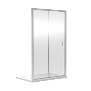 Chrome Omega Sliding Shower Door (1000mm - 1400mm Available)