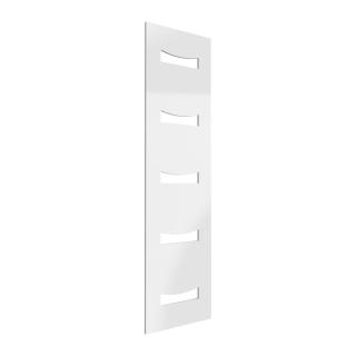 White Ancora Designer Vertical Flat Panel Towel Radiator