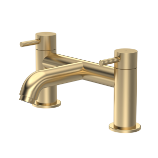 Brushed Brass Omega Cartegena Bath Filler Tap