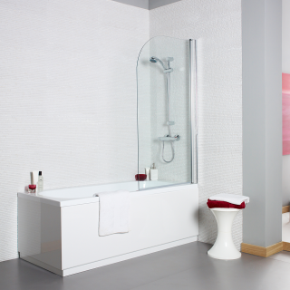 780mm Radius Edge Koncept Hinged Bath Screen