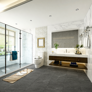 Nero Black Marble SPC Flooring