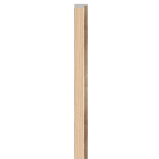 Light Brown Linerio M-Line Wood Slat Effect Left Hand Trim