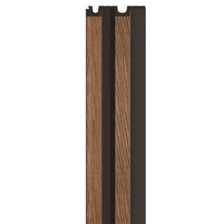 Brown Linerio L-Line Wood Slat Effect Slat Panel