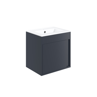 Matt Indigo Blue Wall Hung Elements Vanity Unit