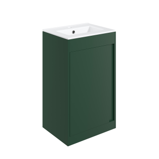 Matt Conifer Green Floor Standing Elements Vanity Unit