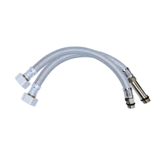M10 x 1/2" Monobloc Pair - 300mm Long Flexible Hoses