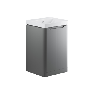Floor Standing Matt Grey Lambra Vanity Unit (Available in 500mm to 800mm)