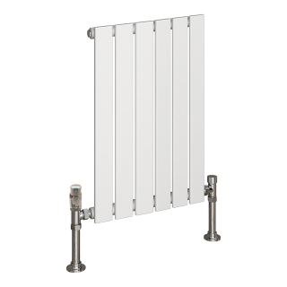 White Gloss Horizontal Single Thekla Flat Panel Designer Radiator
