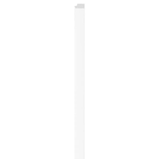 White Linerio M-Line Wood Slat Effect Right Hand Trim