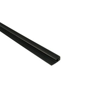 8mm 2-Part End Profile - Black - Plastic