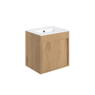 Seville Oak Wall Hung Elements Vanity Unit