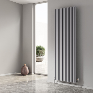 Silver Albano Aluminium Vertical Designer Radiator