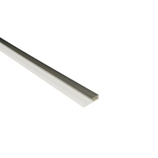 5mm 1-Part End Profile - Chrome - Plastic