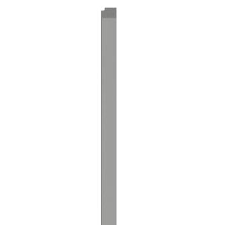 Grey Linerio L-Line Wood Slat Effect Right Hand Trim