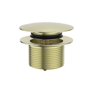 Brushed Brass Freestanding Clicker Bath Waste