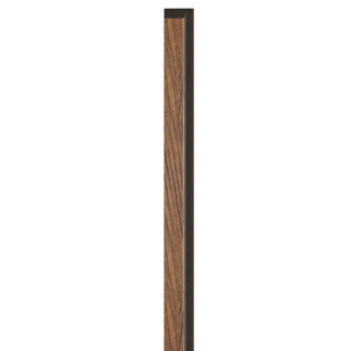 Brown Linerio M-Line Wood Slat Effect Left Hand Trim