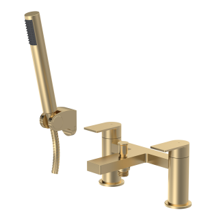 Brushed Brass Omega Canada Bath Shower Mixer Tap
