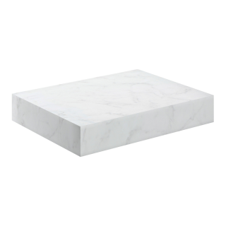 White Marble Natural Wall Hung Basin Shelf