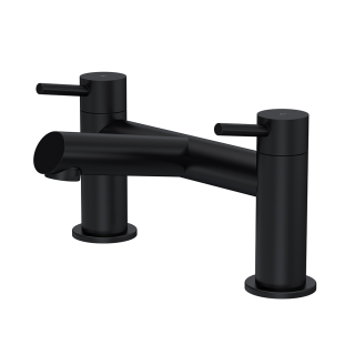 Matt Black Omega Navala Bath Filler Tap