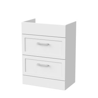 Matt White 2 Drawer Fable Shaker Fitted Furniture Vanity Unit