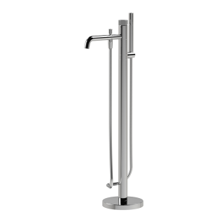 Chrome Esker Fluted Freestanding Bath Tap