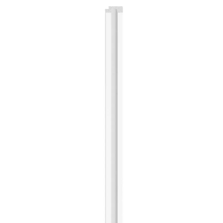 White Linerio S-Line Wood Slat Effect Right Hand Trim