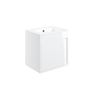 White Gloss Wall Hung Elements Vanity Unit